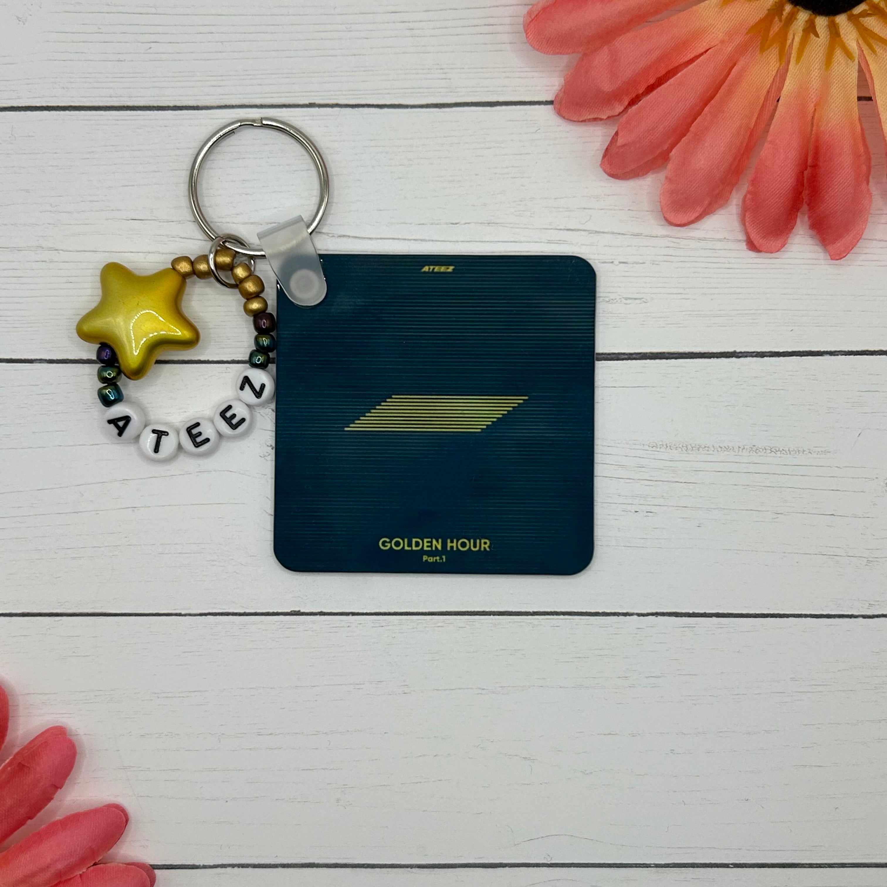 Golden Hour Part 1 ATEEZ Album keychain ATINY