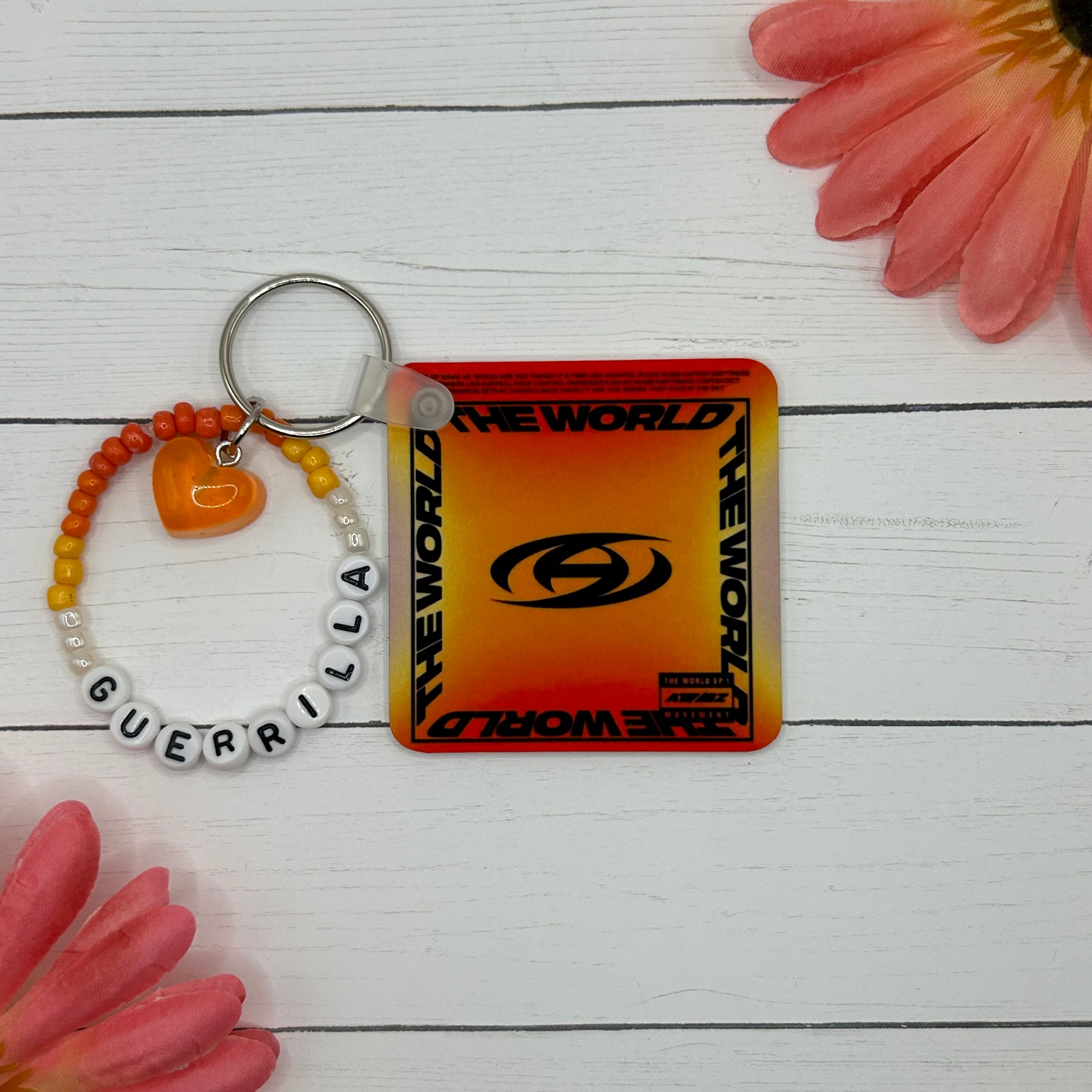 The World EP.1 Movement ATEEZ Album keychain ATINY Guerrilla