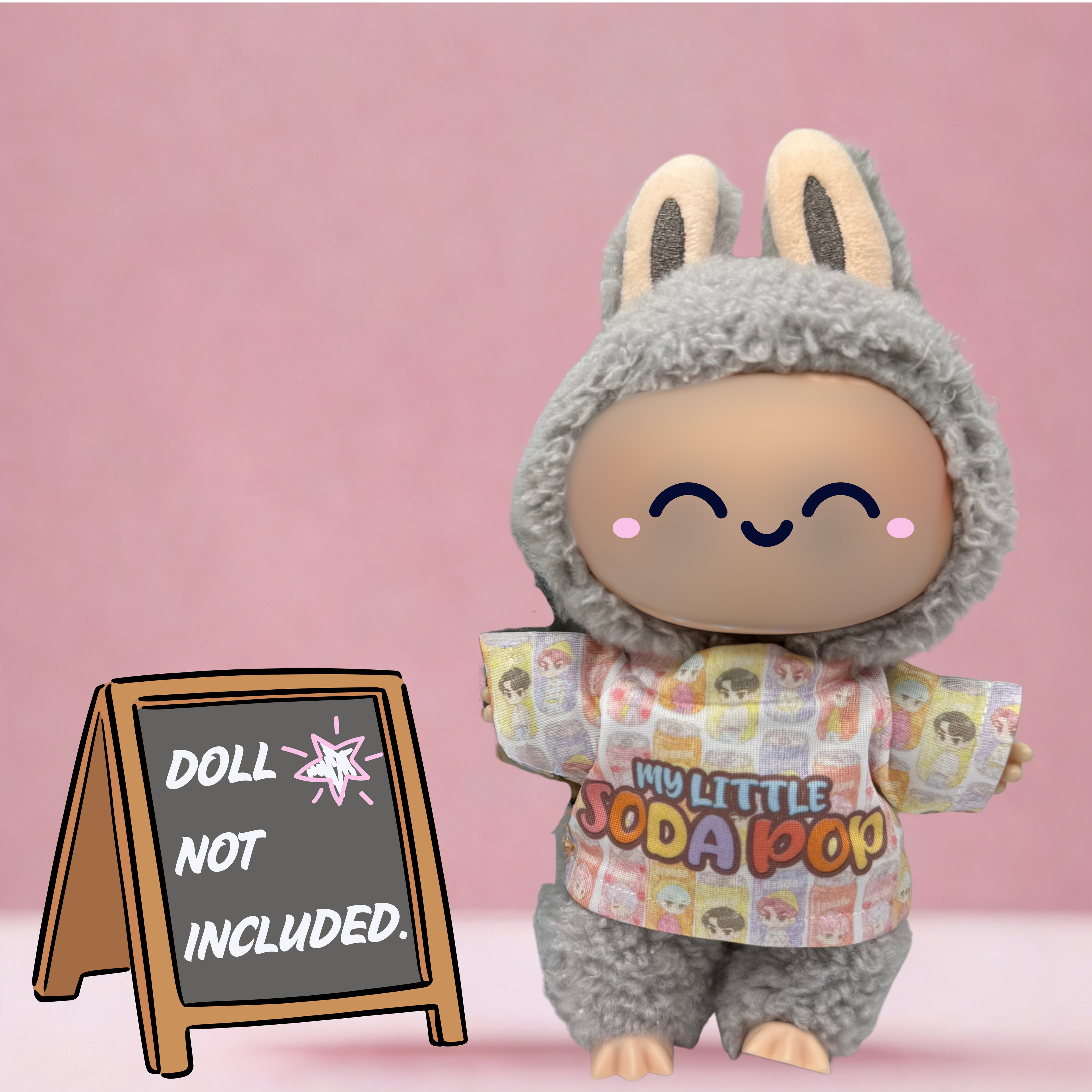 Kpop Demon Hunters Saja Boys My Little Sodapop t-shirt for 17cm doll