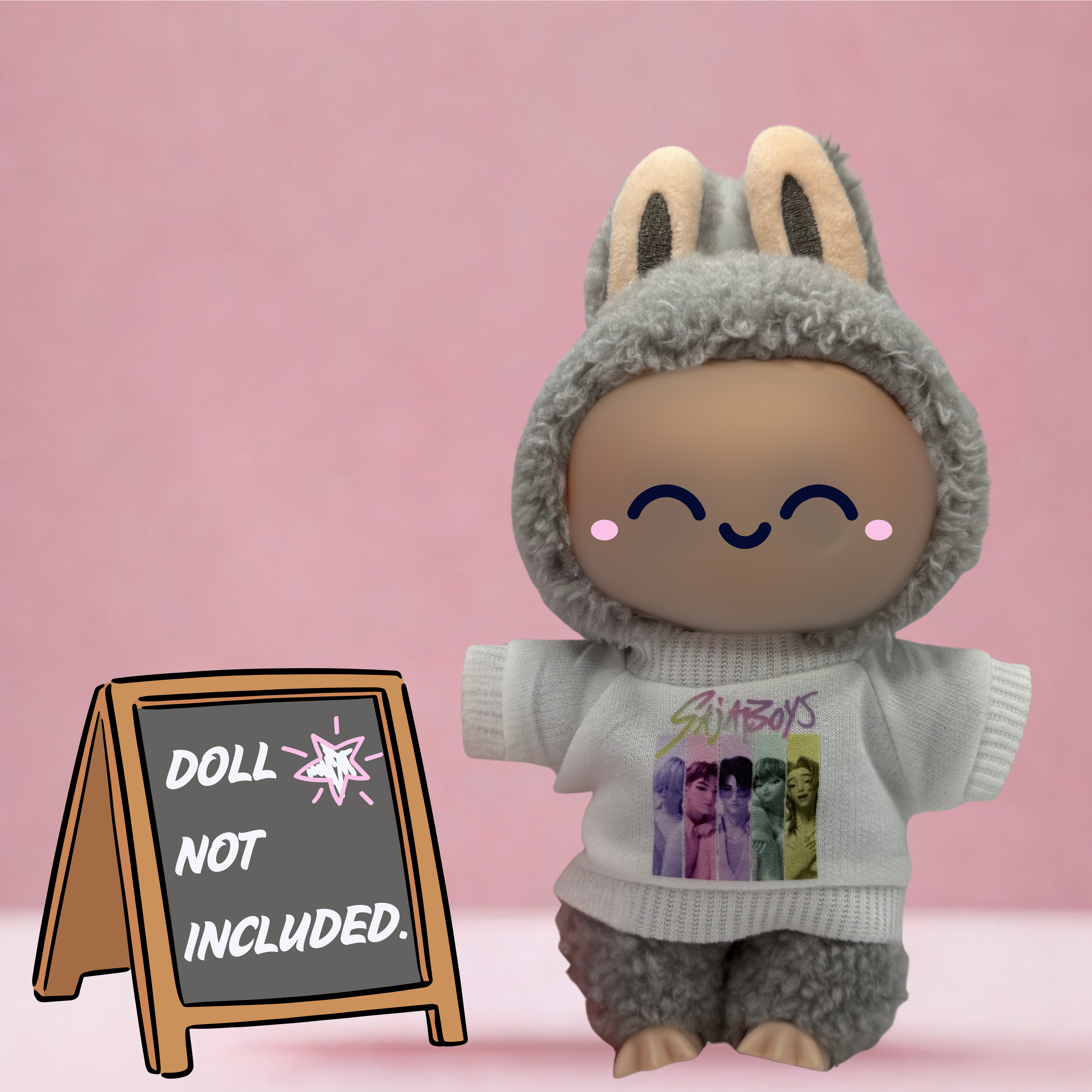 Kpop Demon Hunters Saja Boys sweater t-shirt for 17cm doll