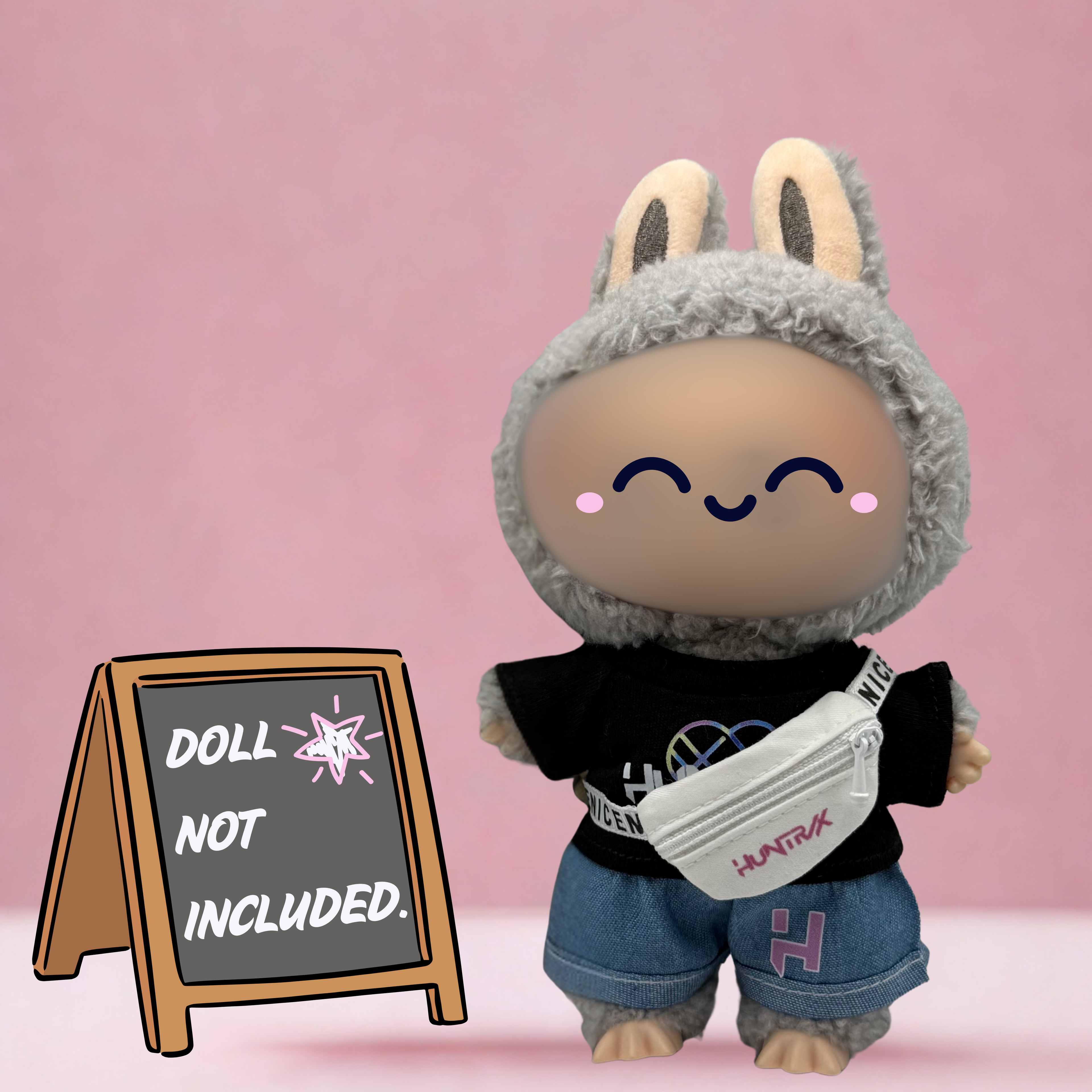 Kpop Demon Hunters Huntrix mini fanny pack/crossbody bag for 17cm doll