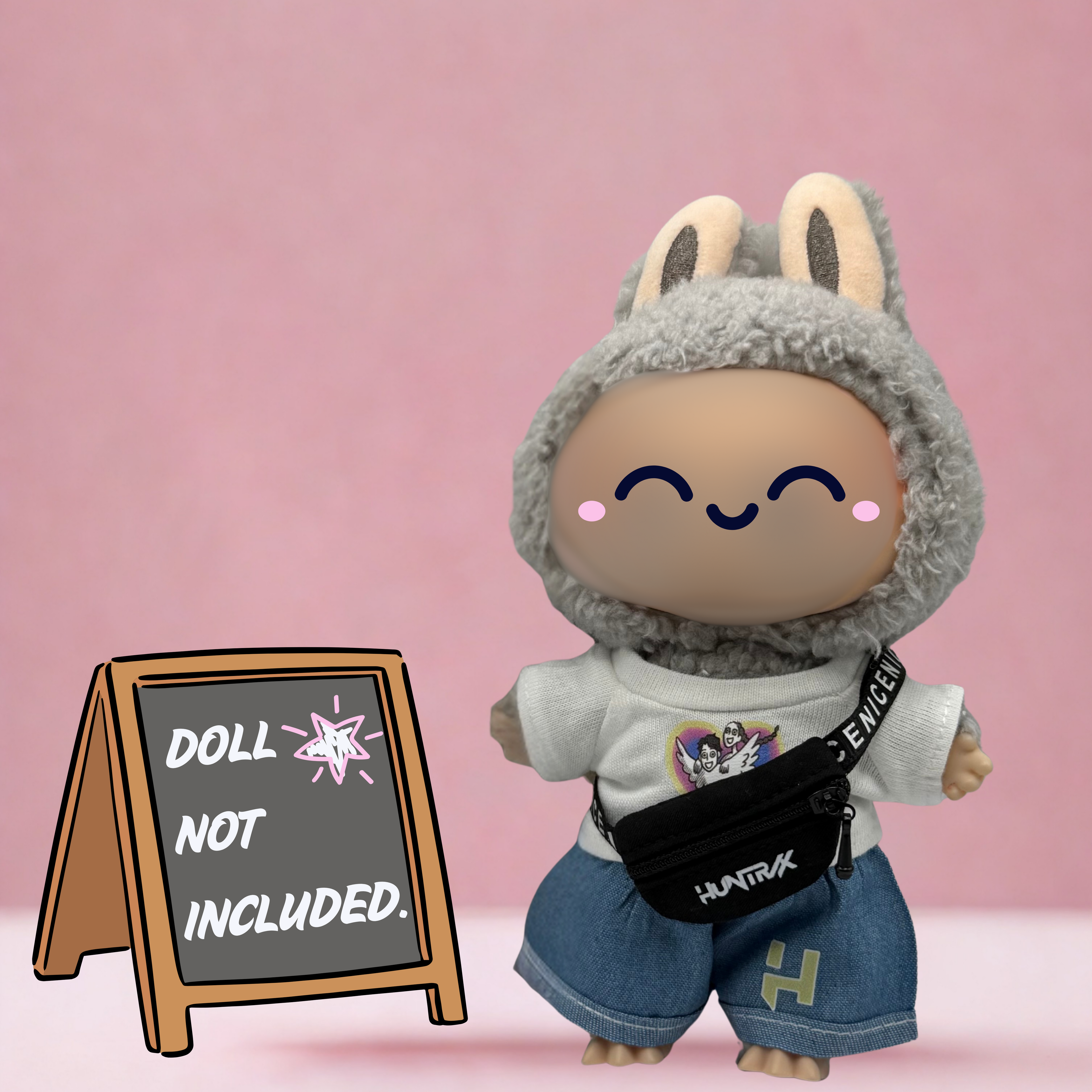 Kpop Demon Hunters Huntrix mini fanny pack/crossbody bag for 17cm doll