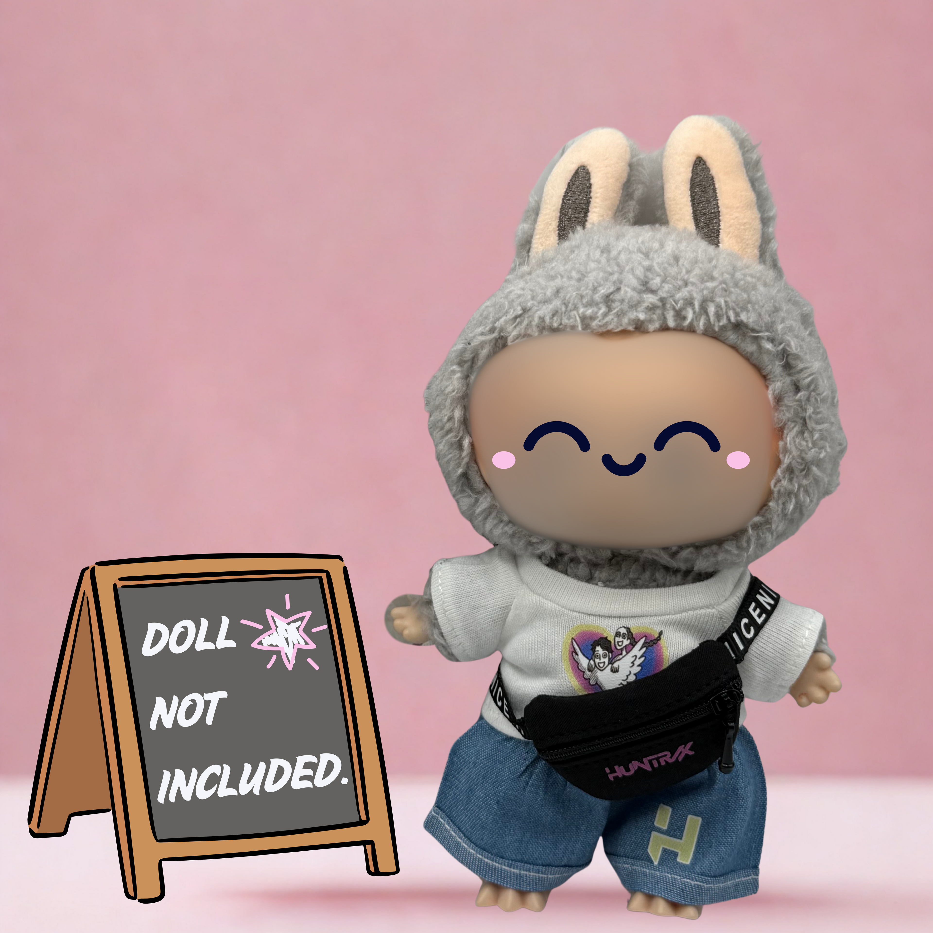 Kpop Demon Hunters Huntrix mini fanny pack/crossbody bag for 17cm doll