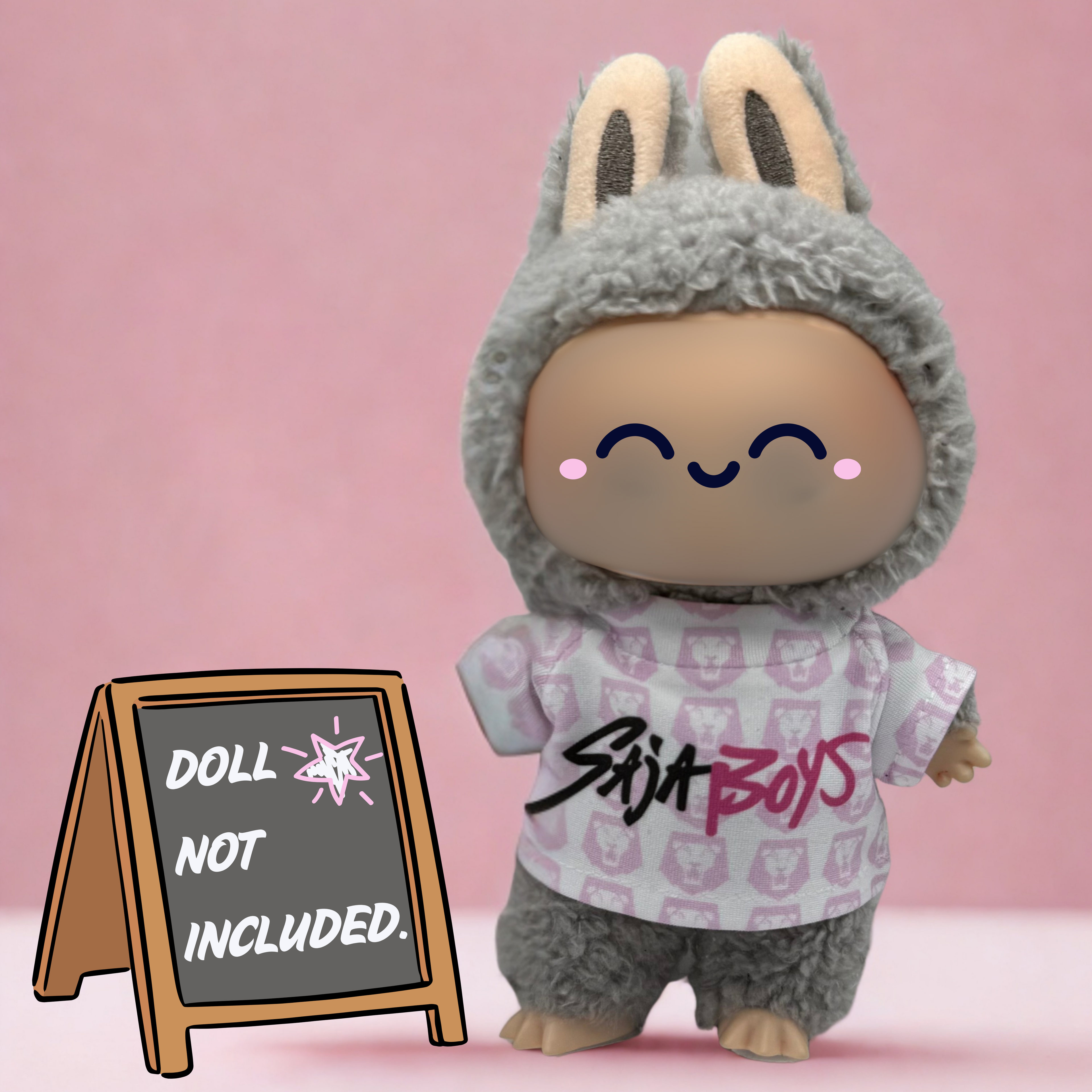 Kpop Demon Hunters Saja Boys t-shirt for 17cm doll