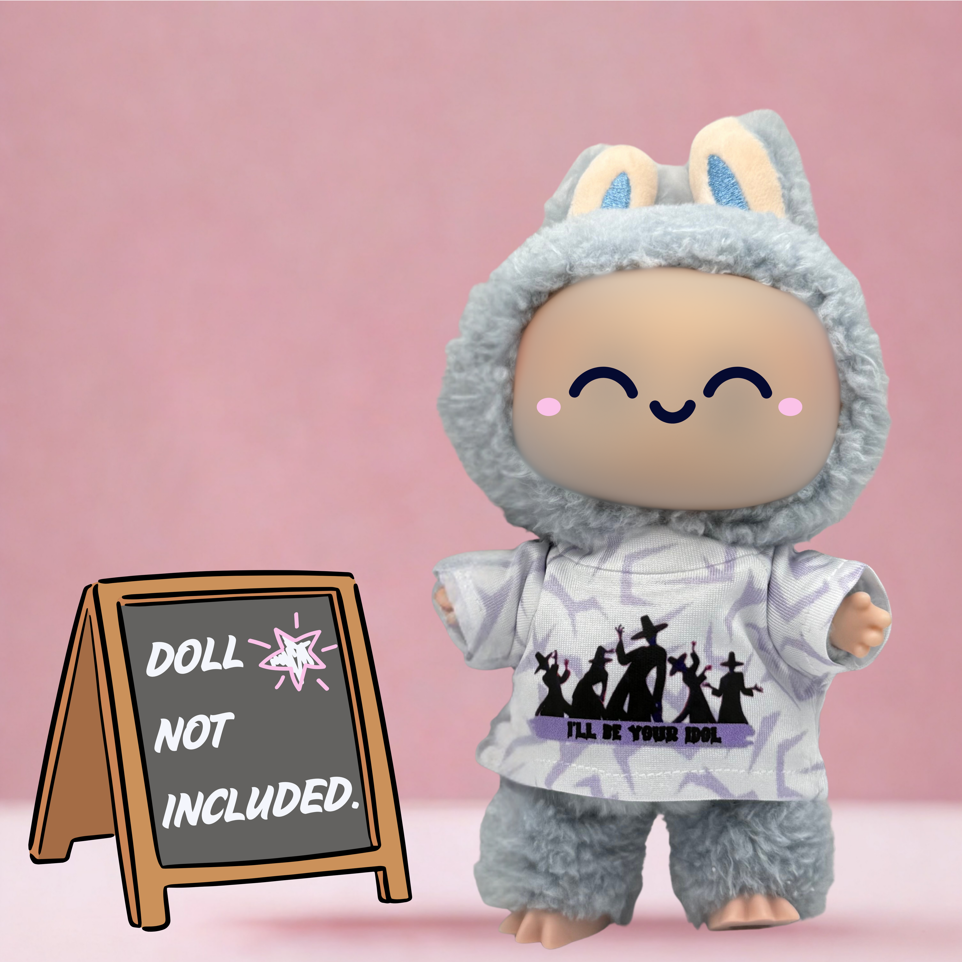 Kpop Demon Hunters Saja Boys I'll be Your Idol t-shirt for 17cm doll