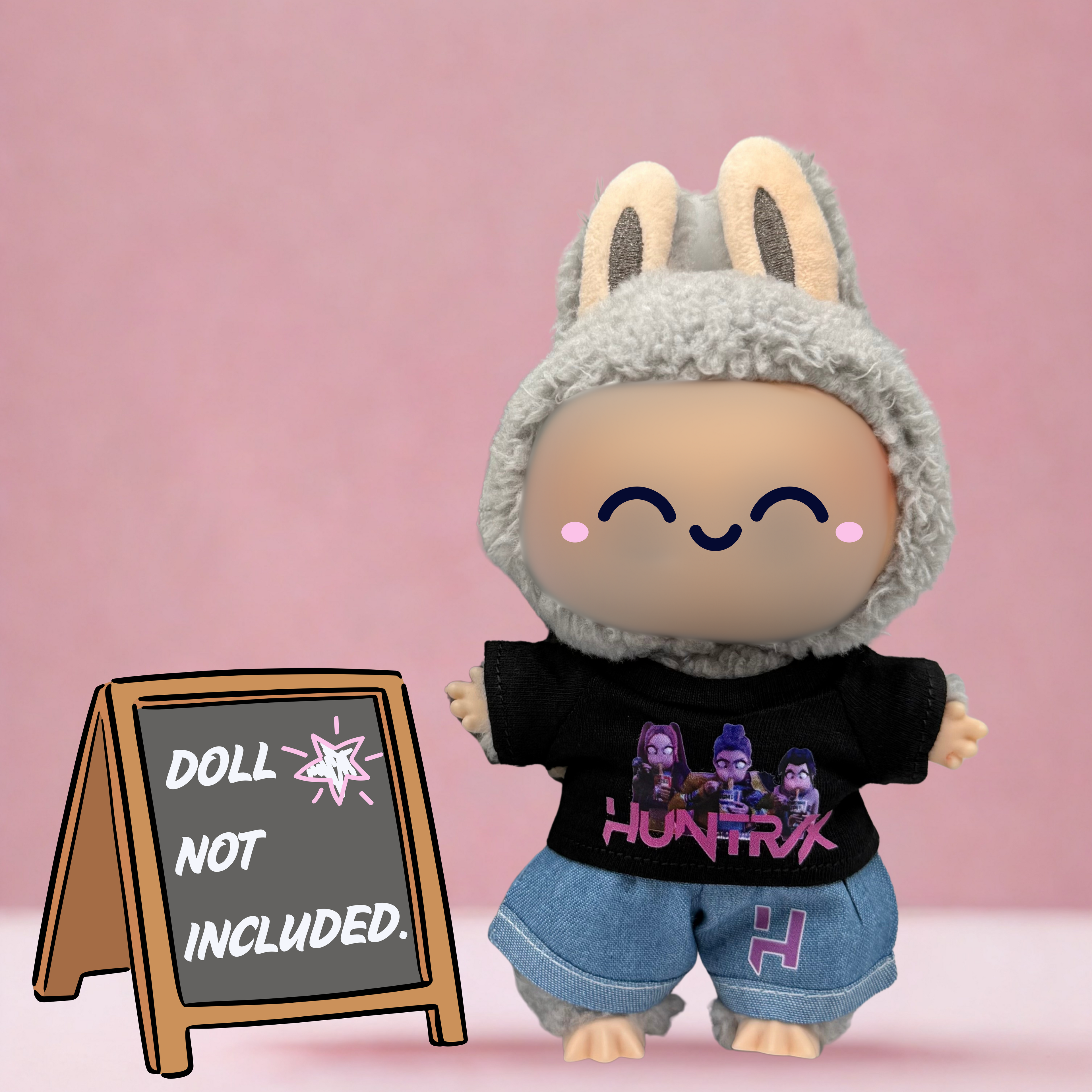 Kpop Demon Hunters Huntrix Ramen t-shirt for 17cm doll